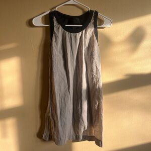 Trosman Made in Argentina Black & Gray Cotton Tank Top size 38/Small Women’s